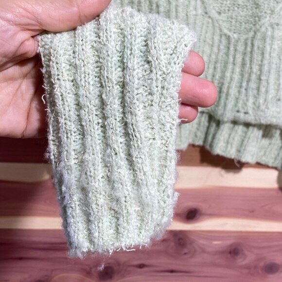 Free People Seashell‎ Openwork Crop Sweater, SIZE XS - Picture 7 of 7